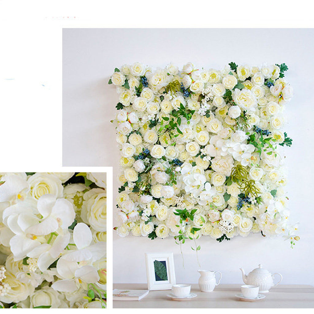 3D White Butterfly Flower Rose Wall For Wedding Arrangement Special Event Photography Backdrop Fabric Rolling Up Curtain Fabric Cloth