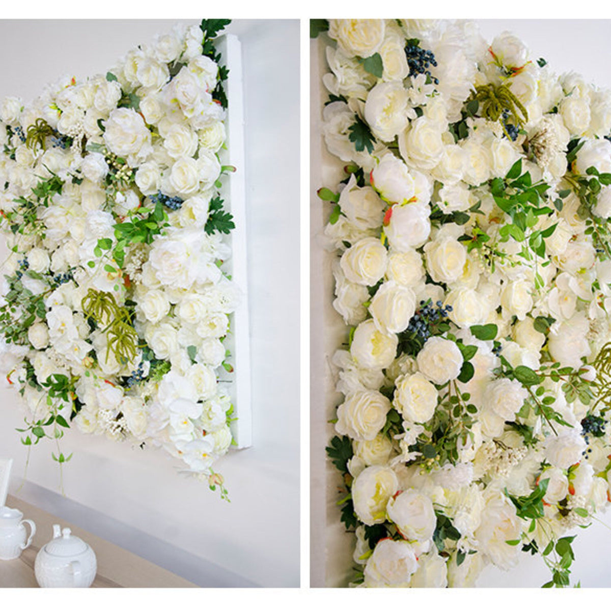 3D White Butterfly Flower Rose Wall For Wedding Arrangement Special Event Photography Backdrop Fabric Rolling Up Curtain Fabric Cloth