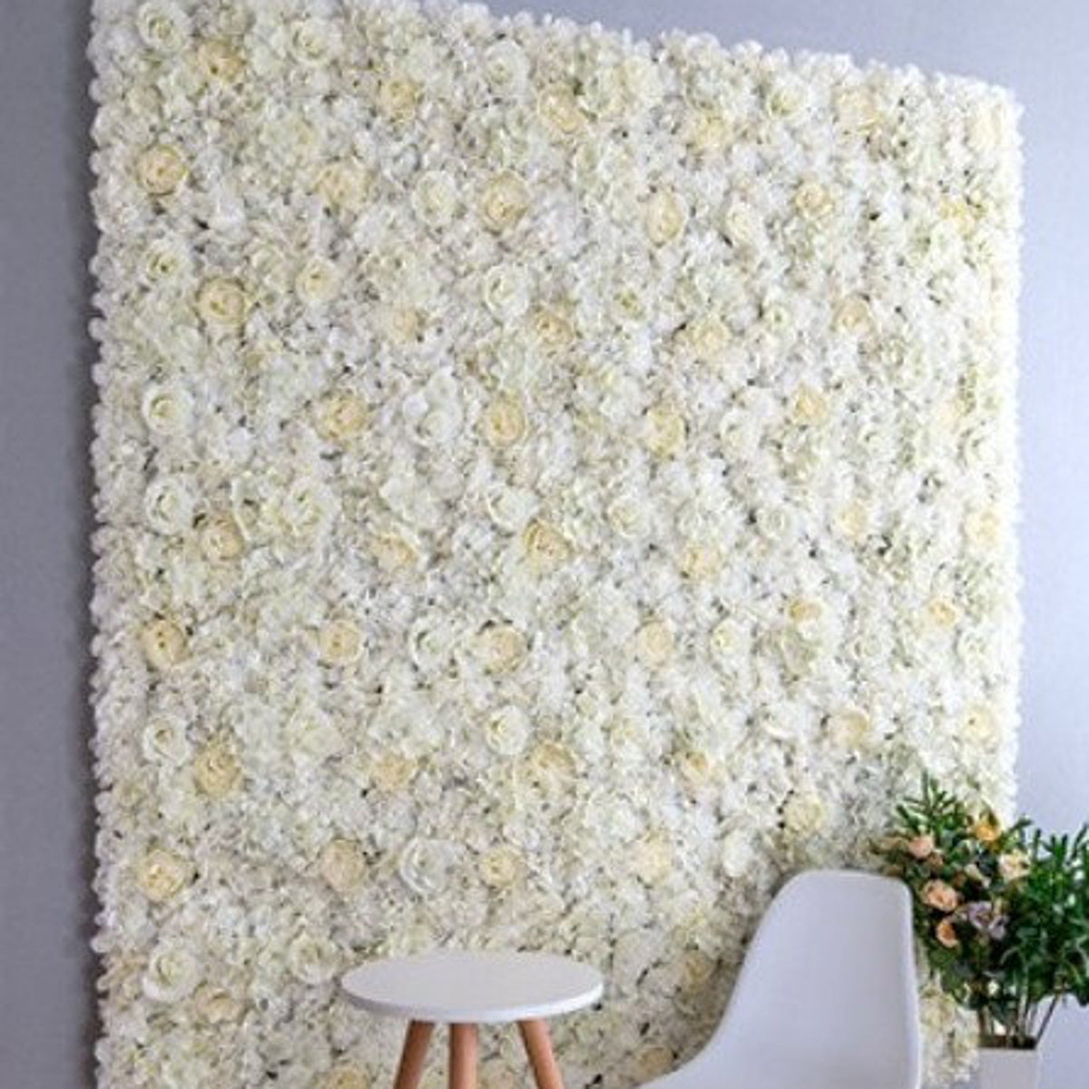 Ivory Wedding Flower Wall Artificial Simulation Rose Hydrangea Flower For Romantic  Photography Special Event Backdrop Panels 40cm*60cm