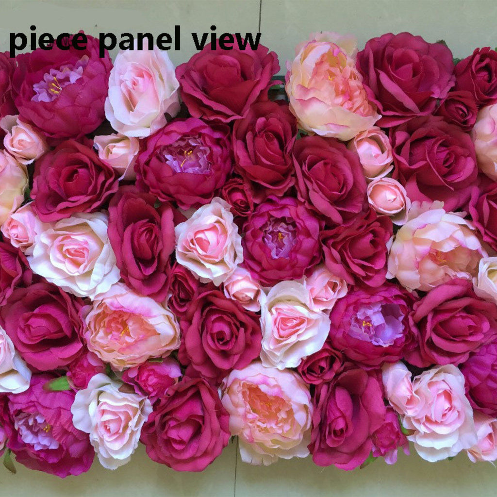 Artificial Peony Rose Flower Wall  Bridal Shower Baby Shower Background For Romantic Photography Panels 15.75X23.62inch