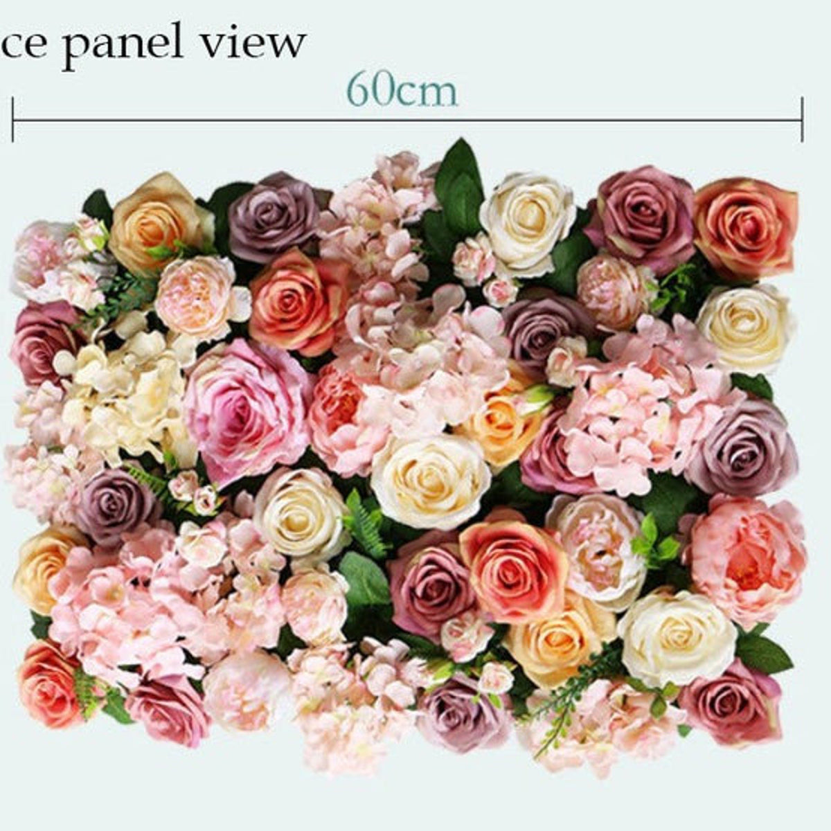 Rose Flower Wall for Wedding Photography Backdrop Special Event Salon Party Arrangement Rose Wall Decor Floral Panels 40x60cm