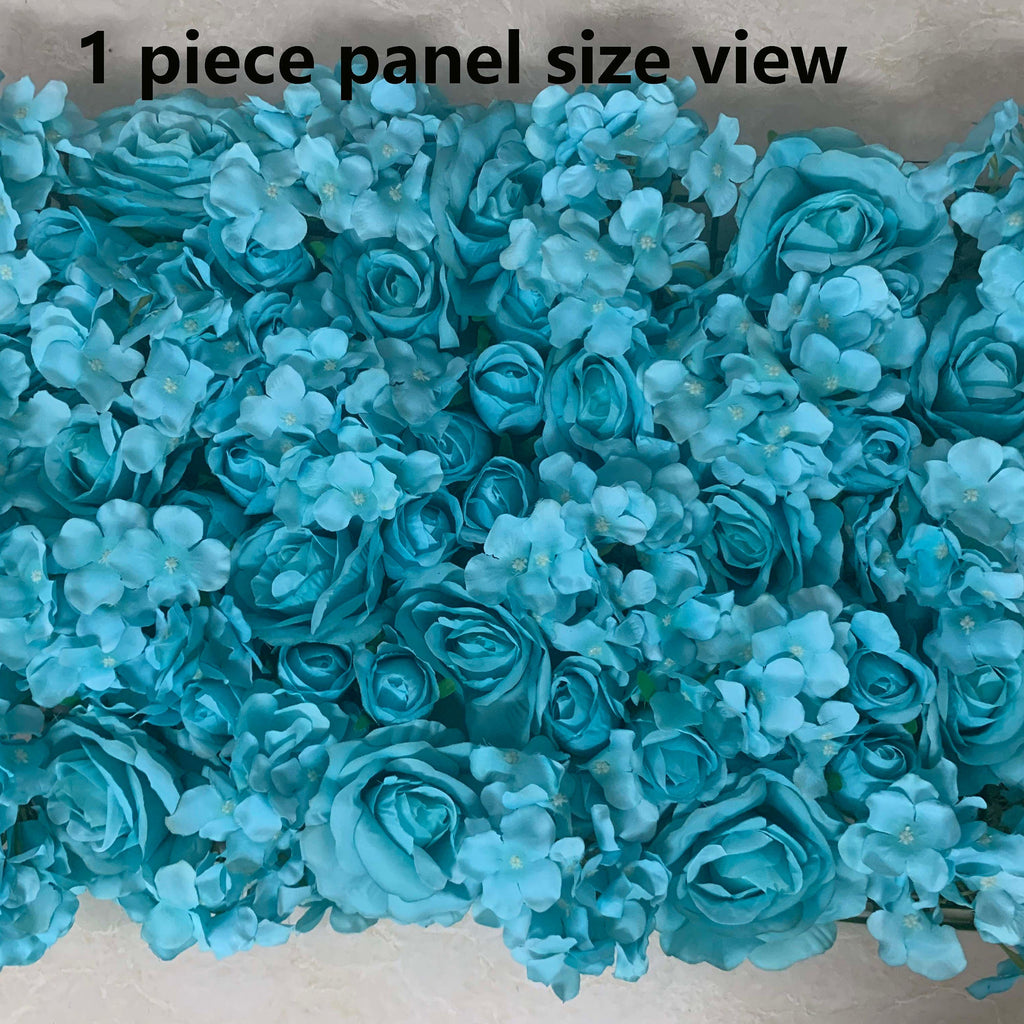 Turquoise Flower Wall For Wedding Photography Backdrop Bridal Shower Special Event Arrangement Decor Floral Panels 40*60cm