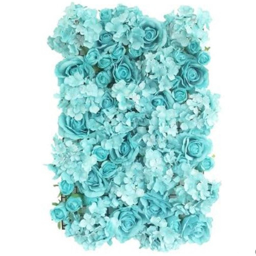 Turquoise Flower Wall For Wedding Photography Backdrop Bridal Shower Special Event Arrangement Decor Floral Panels 40*60cm