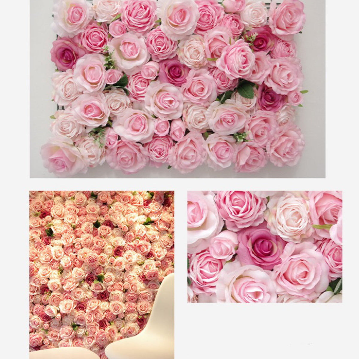 Blush Pink Flower Wall For Wedding Photography Backdrop Baby Shower Special Event Arrangement Decor Floral Panels 15.75x23.62inch