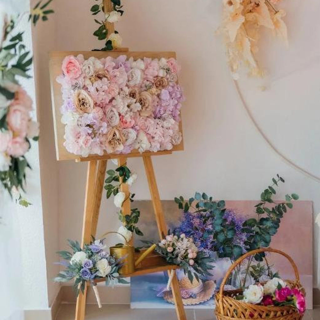 Artifical Simulation Silk Flower Wall Wedding Floral Wall  Baby Shower Special Event Arrangement Backdrop Floral Panel 40*60cm