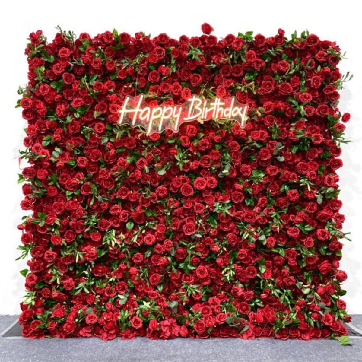 Red Rose Flower Wall, Wedding Backdrop, 8x8 foot, Event Decor, Flower Backdrop, Wedding Decor, Wall Panel, Wedding Flowers, Party Decor, 3D