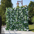 Ships from Houston |5D  Flower Wall 8*8ft  - Flower Wall Rolling Up Curtain Wall, Fabric Flower Wall, Wedding Party Photo Backdrop