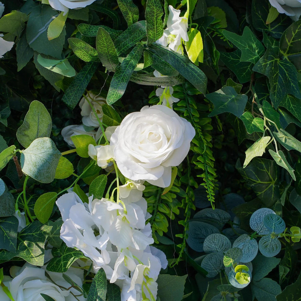 Ships from Houston |5D  Flower Wall 8*8ft  - Flower Wall Rolling Up Curtain Wall, Fabric Flower Wall, Wedding Party Photo Backdrop