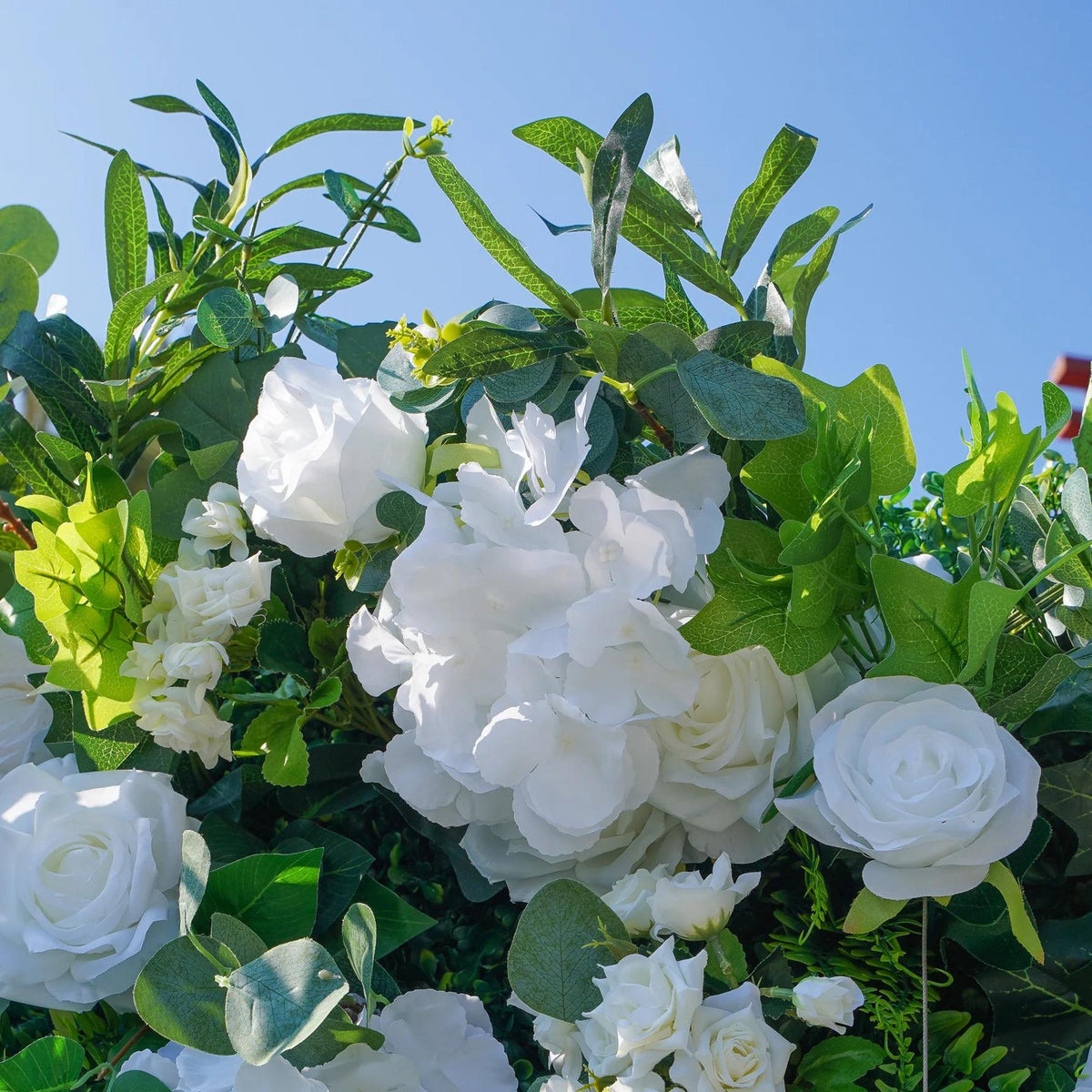 Ships from Houston |5D  Flower Wall 8*8ft  - Flower Wall Rolling Up Curtain Wall, Fabric Flower Wall, Wedding Party Photo Backdrop