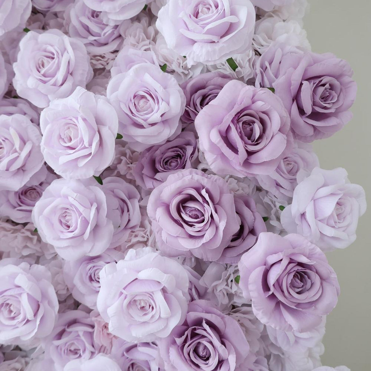 Ships from Houston/8x8ft Romantic Lilac Purple Flower Wall,Rolling Curtain Backdrop, Artificial Fabric Flower Wall for Weddings