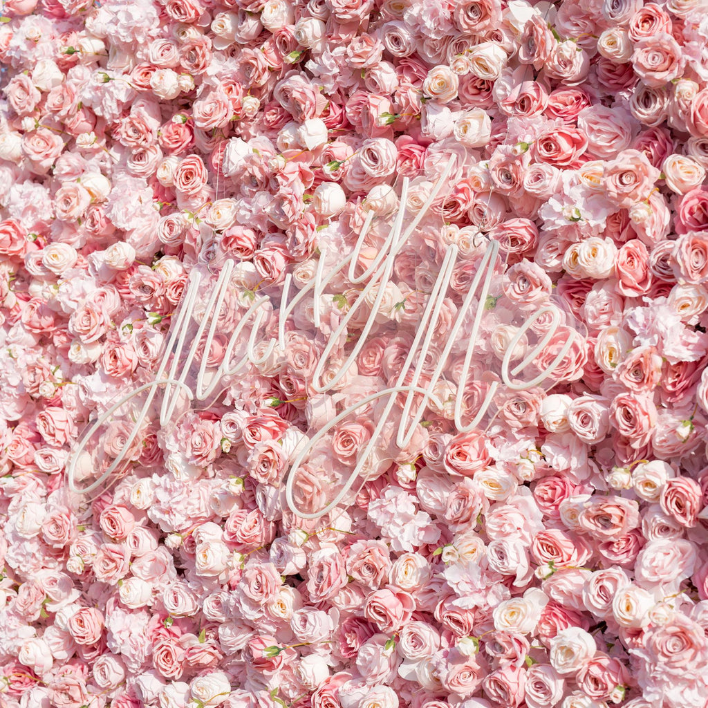 Pink Flower Wall Backdrop, Bride to Be Party Decor