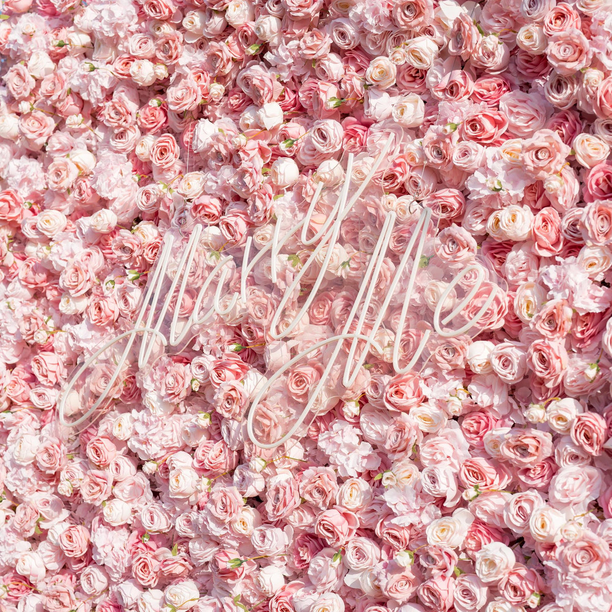 Pink Flower Wall Backdrop, Bride to Be Party Decor