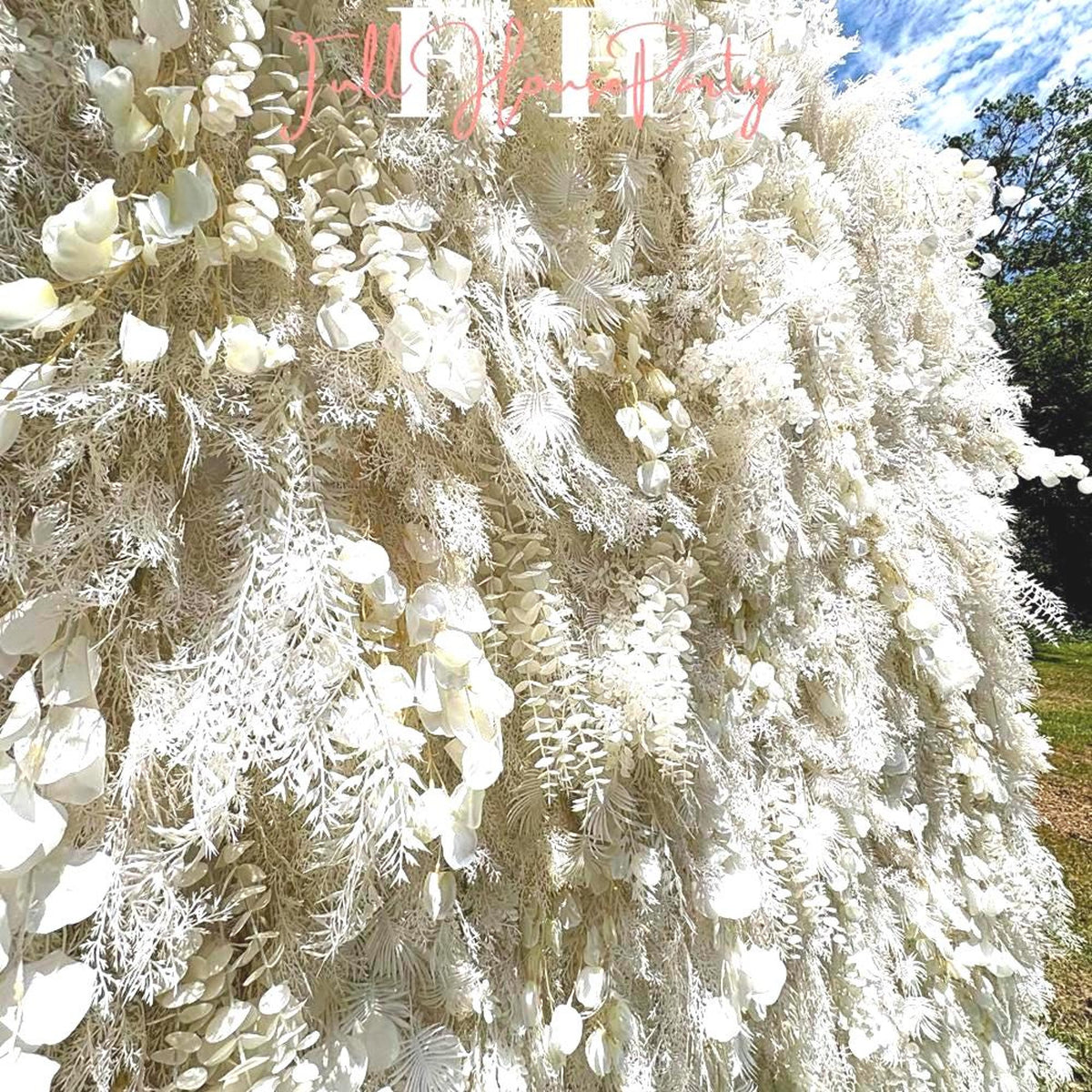 Ships from Houston |5D  Flower Wall 8*8ft  - Flower Wall Rolling Up Curtain Wall, Fabric Flower Wall, Wedding Party Photo Backdrop