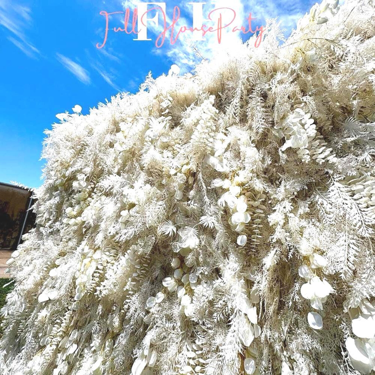 Ships from Houston |5D  Flower Wall 8*8ft  - Flower Wall Rolling Up Curtain Wall, Fabric Flower Wall, Wedding Party Photo Backdrop