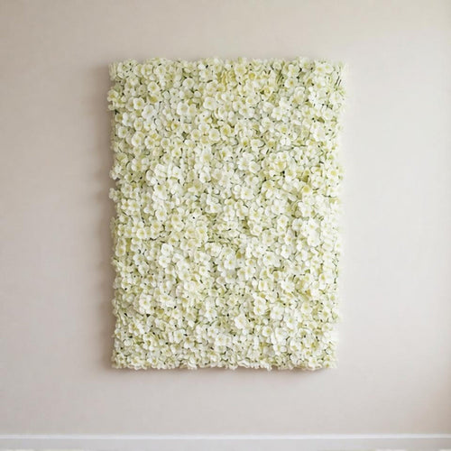 12pcs Hydrangea Flower Panels, 3.5x4.6ft Backdrop for Wedding, Party & Home Decor, Flower Wall