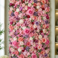 3D Rose Flower Wall Panel, Wedding Backdrop, 16x24"