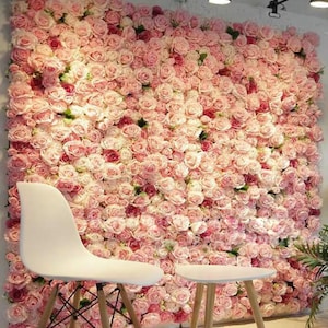 Blush Pink Flower Wall For Wedding Photography Backdrop Baby Shower Special Event Arrangement Decor Floral Panels 15.75x23.62inch