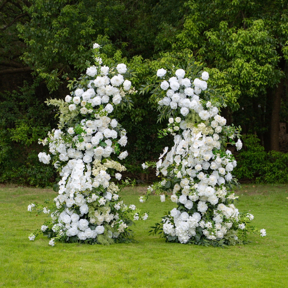 Neve - White Large Unique Floral Arch with Frame for Wedding Party Event Backdrop Free Shipping