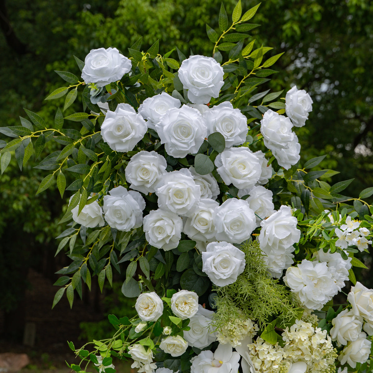 Neve - White Large Unique Floral Arch with Frame for Wedding Party Event Backdrop Free Shipping