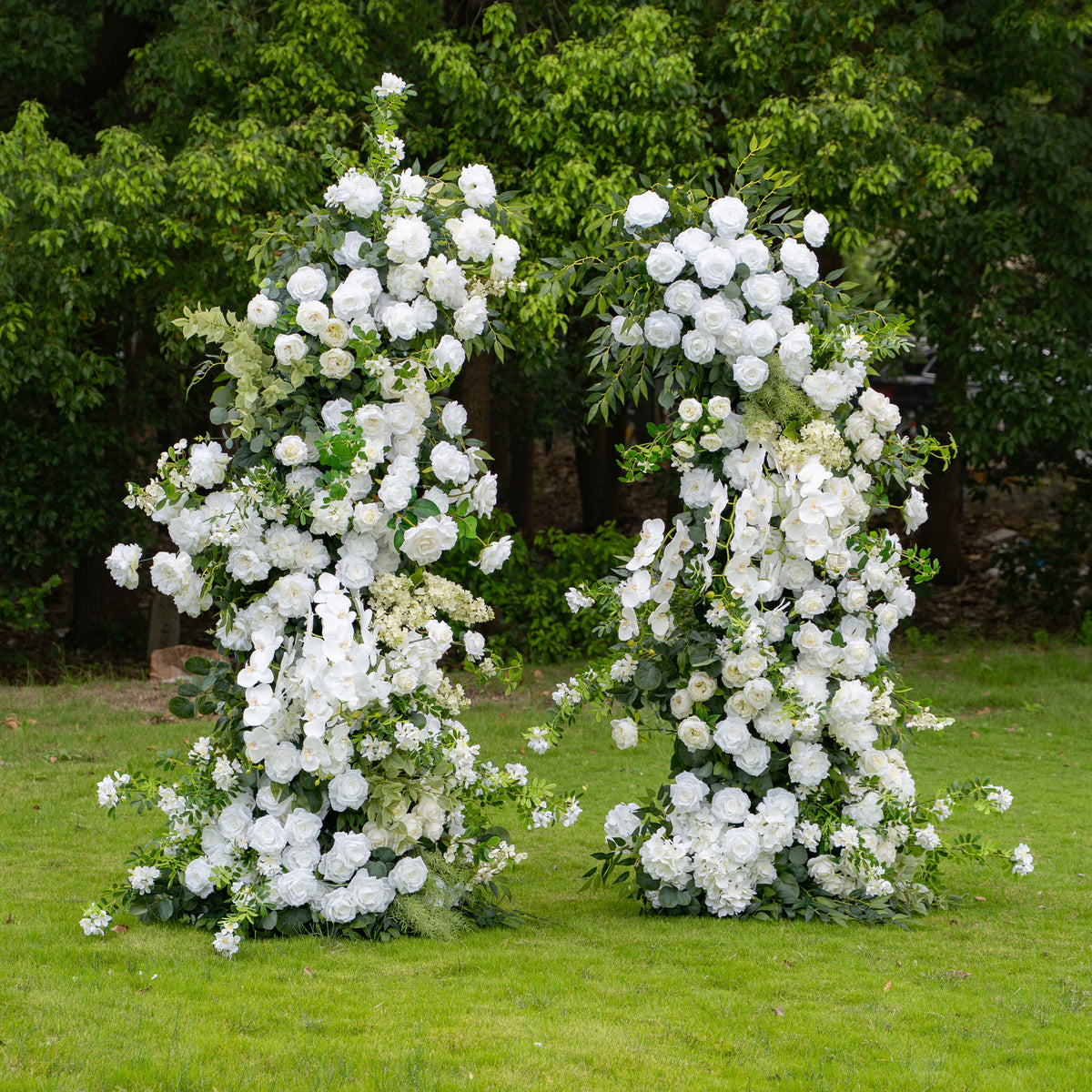 Neve - White Large Unique Floral Arch with Frame for Wedding Party Event Backdrop Free Shipping