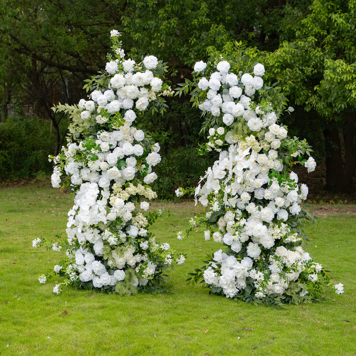 Neve - White Large Unique Floral Arch with Frame for Wedding Party Event Backdrop Free Shipping