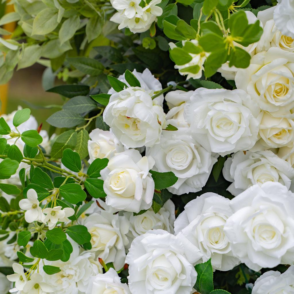 Neve - White Large Unique Floral Arch with Frame for Wedding Party Event Backdrop Free Shipping