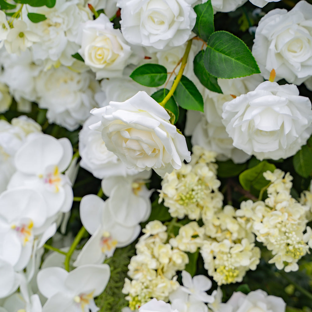 Neve - White Large Unique Floral Arch with Frame for Wedding Party Event Backdrop Free Shipping