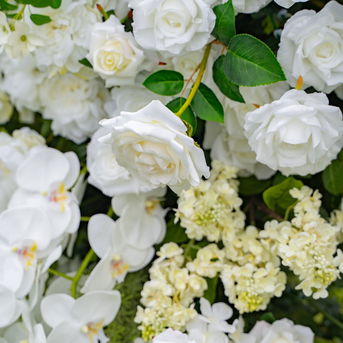Neve - White Large Unique Floral Arch with Frame for Wedding Party Event Backdrop Free Shipping