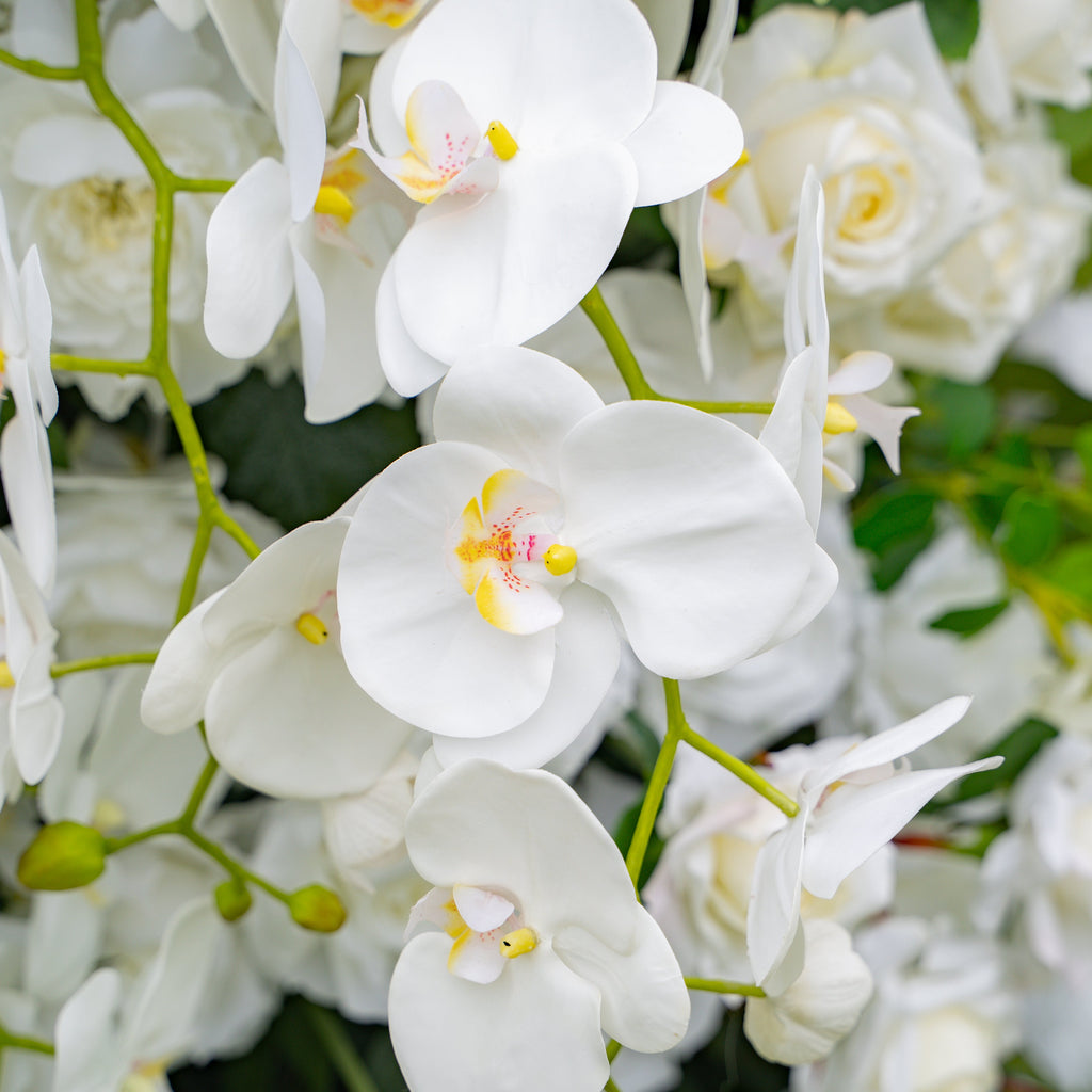 Neve - White Large Unique Floral Arch with Frame for Wedding Party Event Backdrop Free Shipping
