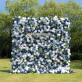 Precious：5D Fabric Artificial rolling up curtain flower wall Free Shipping