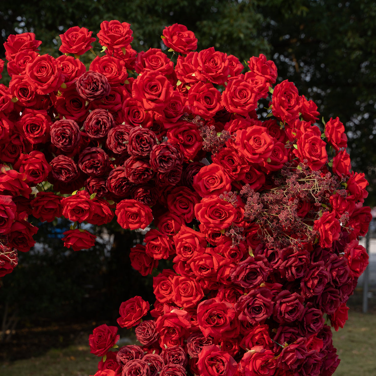 New Red Heart 2025：Wedding Party Background Floral Arch Decoration (Including Frame) Free Shipping