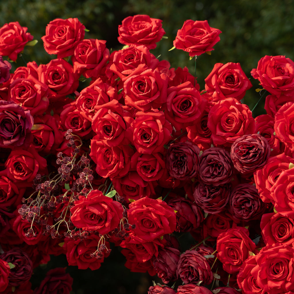 New Red Heart 2025：Wedding Party Background Floral Arch Decoration (Including Frame) Free Shipping