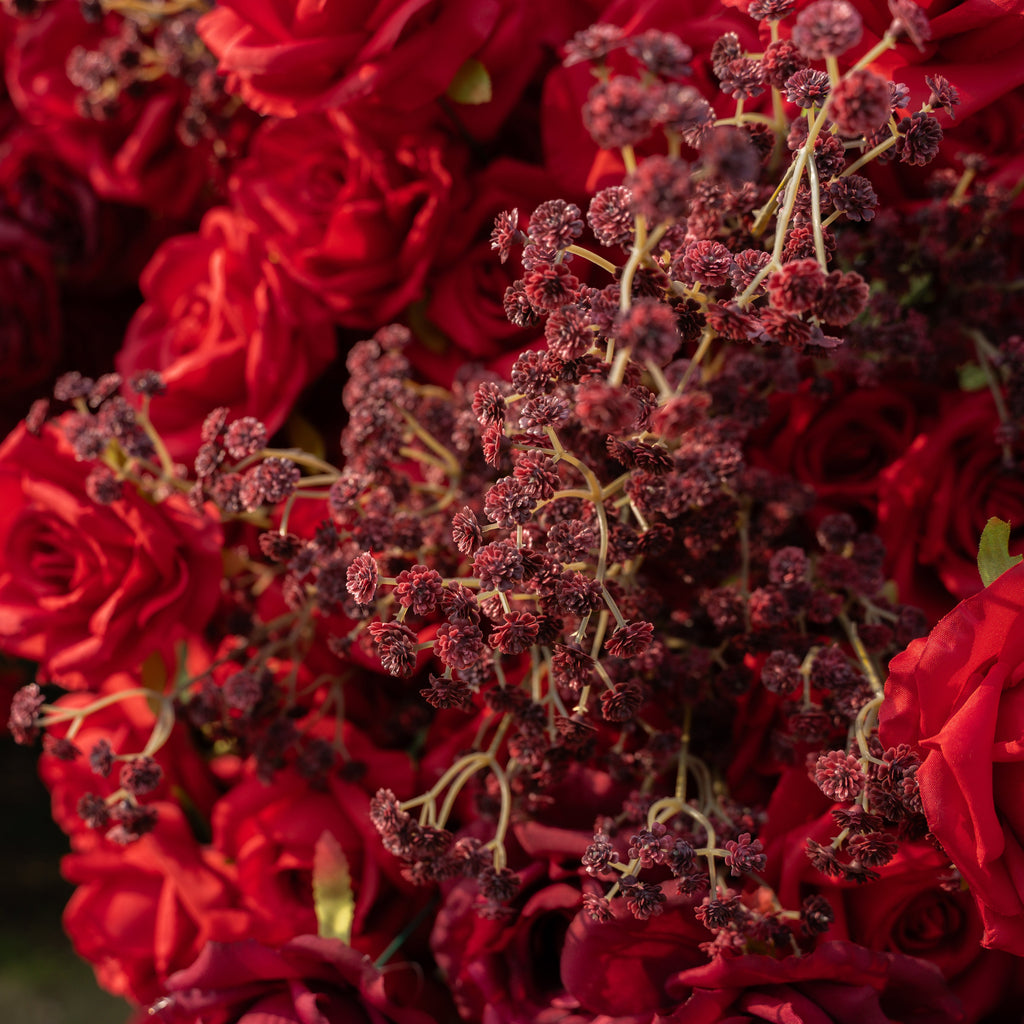 New Red Heart 2025：Wedding Party Background Floral Arch Decoration (Including Frame) Free Shipping