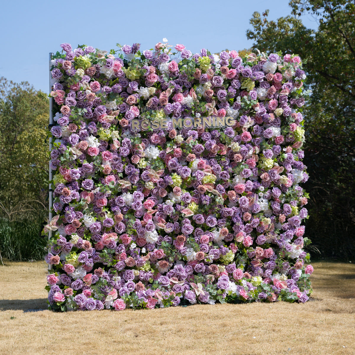 Roxanna - Autumn Fall 5D Fabric Zip Up Flower Wall 8ft x 8ft for Wedding Party Backdrop Ready To Ship in USA Free Shipping